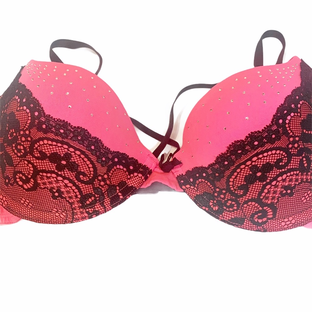 Smart & Sexy Pink Strappy 36C Bra - Picture 1 of 6